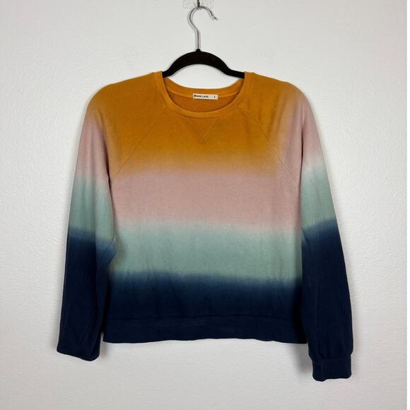 Marine Layer Dip Dye Ombre Vintage Terry Crewneck Sweatshirt Small - Picture 2 of 5